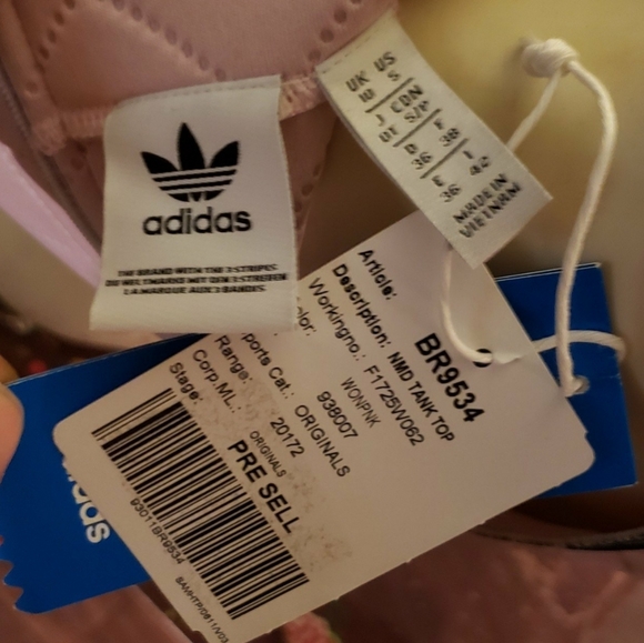 Adidas Wonder Pink Mock Neck Crop Top S - Picture 3 of 3